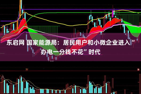 东启网 国家能源局：居民用户和小微企业进入“办电一分钱不花”时代