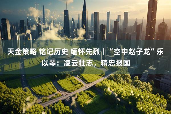 天金策略 铭记历史 缅怀先烈｜“空中赵子龙”乐以琴：凌云壮志，精忠报国