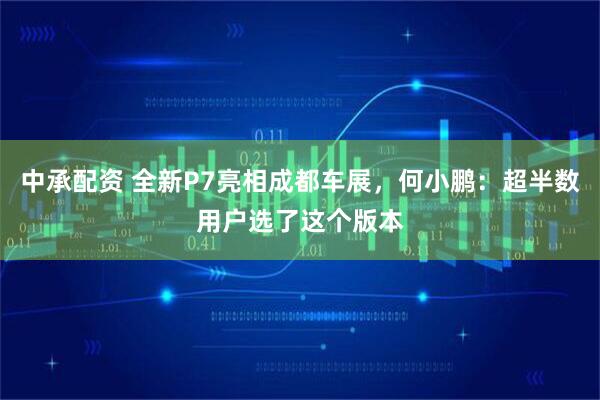 中承配资 全新P7亮相成都车展,何小鹏:超半数用户选了这个版本