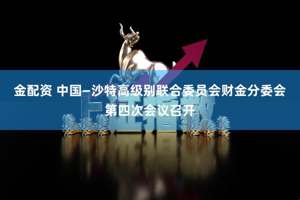 金配资 中国—沙特高级别联合委员会财金分委会第四次会议召开