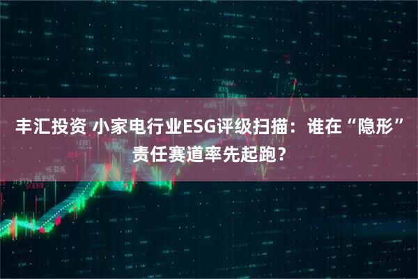 丰汇投资 小家电行业ESG评级扫描:谁在“隐形”责任赛道率先起跑?
